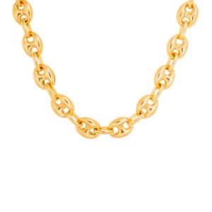6.50mm Diamond Cut Hollow Coffe Puff LINKS Chain