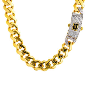 6mm High Polish Monaco Chain with CZ Box Clasp