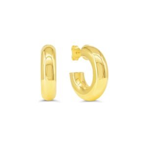 High Polished Round Hoops Studs