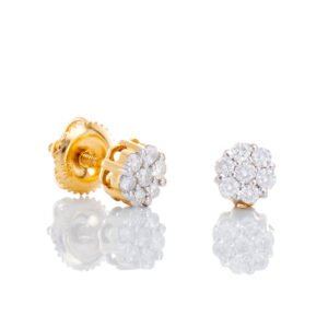 0.25ctw Flower Cluster Studs