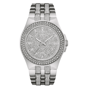 WATCH BULOVA FULL CRYSTAL DIAL DOUBLE ROW CRYSTAL BEZEL CRYSTAL BRACELET