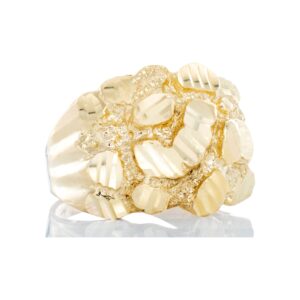 Diamond Cut Nugget Ring