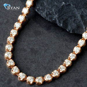 11.50ctw Round Four Prong Setting Diamond Tennis Chain