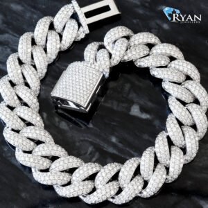 13.78CTW Three Row Miami Cuban Bracelet