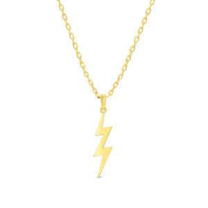 High Polished Lightning Bolt Pendant