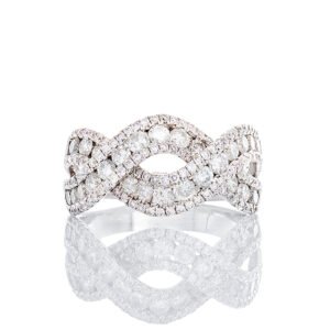 1.45CTW Natural Diamond Infinity Design