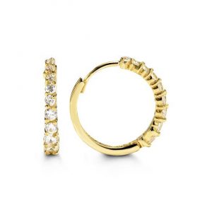 Graduated Cubic Zirconia Huggies