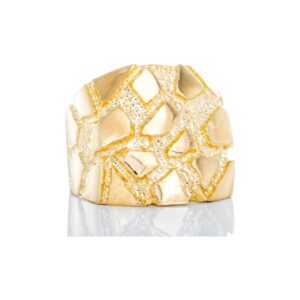 High Polished Nugget Ring