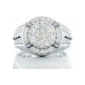 1.15ctw Round Diamond Ring with Rope Accents