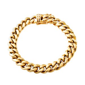 10mm Semi Solid Cuban Links Bracelet