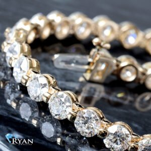 9.50ctw Single Prong Set Diamond Tennis Bracelet