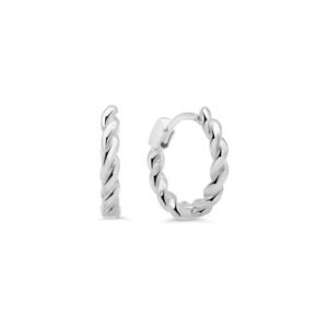 Round Twisted Huggies Hoops