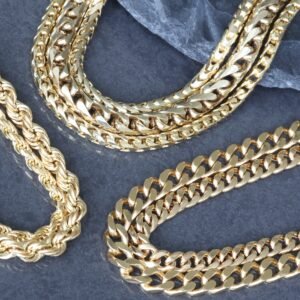 3.80mm Solid Diamond Cut Millennium Franco Link Chain