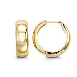 High Polished Huggies Hoops