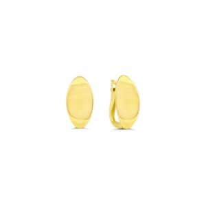 Concave Oval Earrings