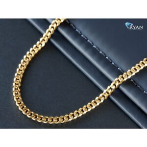 3.50mm Solid Gourmette Curb Link Chain
