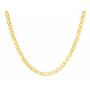 3.50mm Solid Gourmette Curb Link Chain