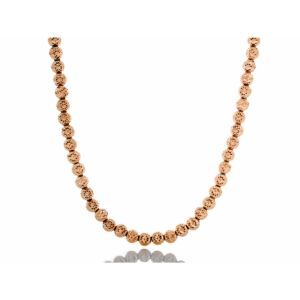 5mm Rose Gold Laser Moon Ball Chain