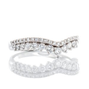 0.50ctw Lab Created Contouring Shaped Band