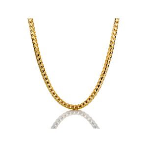 3.80mm Solid Diamond Cut Millennium Franco Link Chain