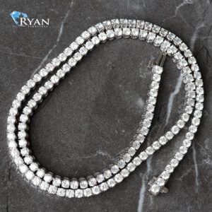 9.28ctw Four Prong Set Diamond Tennis Chain