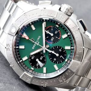 Brand New Breitling Avenger B01 Chronograph 42 Green Dial Steel Watch