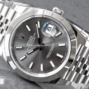 Brand New 2026 Rolex Datejust 41 Slate Dial Jubilee Bracelet Smooth Bezel Steel Watch