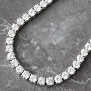 Brand New 34.00 Carats Total Lab Diamond Tennis Chain 32 grams 14K White Gold