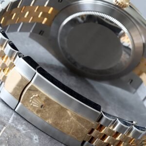 2021 ROLEX DATEJUST 41MM     18KT & STEEL   CHAMPAGNE DIAMOND DIAL