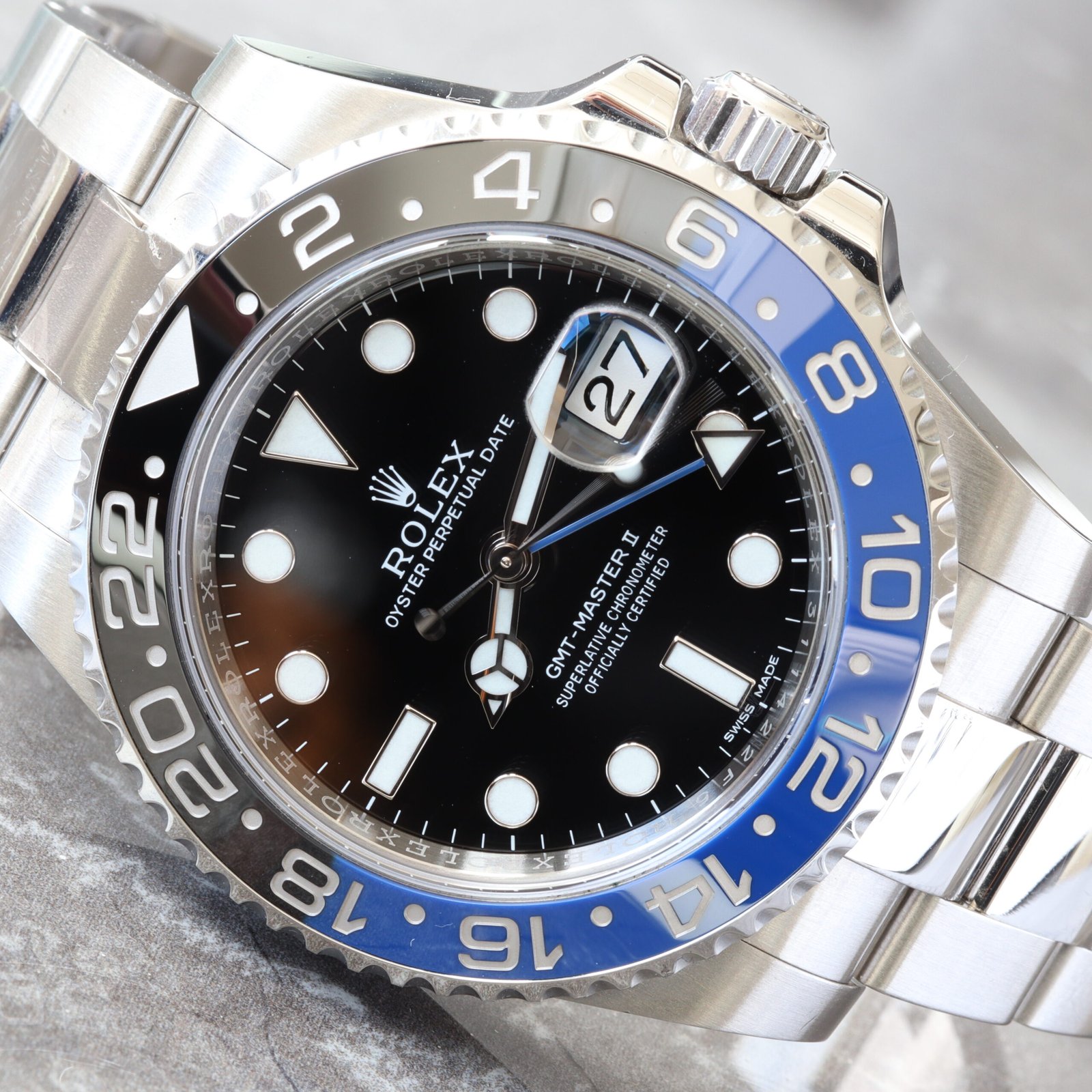 2026 Rolex GMT MASTER BATMAN 40mm  BLACK & BLUE CERAMIC BEZEL