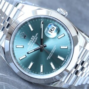 2026 Rolex Datejust 41 Mint Green Dial Smooth Bezel Jubilee Bracelet