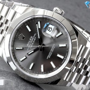 ROLEX 41MM 2021 STAINLESS STEEL JUBILEE SMOOTH SLATE STICK DIAL