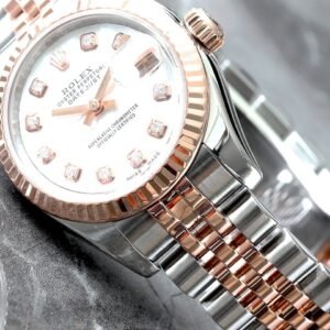 2005+ ROLEX 26MM          18KT ROSE & STEEL         WHITE MOP DIA DIAL