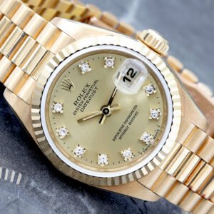 1987 LADY'S ROLEX         31MM PRESIDENTIAL        18KT   FLUTED  JUBILEE
