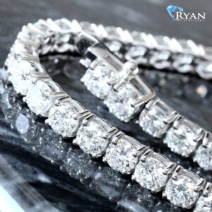 10.00ctw Round Four Prong Lab Diamond Tennis Bracelet