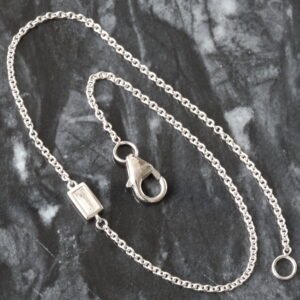 0.15ctw Reversible Bezel Set Baguette Solitaire/ Cluster Rolo Dainty Bracelet