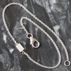 0.15ctw Reversible Bezel Set Baguette Solitaire/ Cluster Rolo Dainty Bracelet