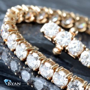 10.00ctw Round Four Prong Lab Diamond Tennis Bracelet