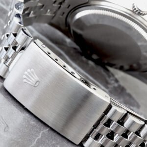 ROLEX DJ 36MM SILVER TAPESTRY DIAL FLUTED BEZEL JUBILEE BRACELET