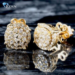 LAB EARRING GY 10K 0.25CTW IMPERIAL CLUSTER STUDS